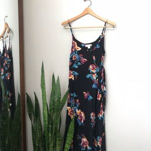 Floral Wrap Maxi Dress